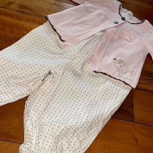 Carter’s 9 Months Romper 3-piece Matching Set